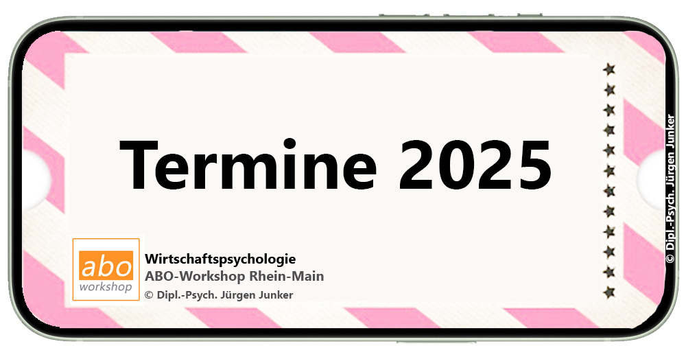 Termine 2025 kollegiale Treffen für Wirtschaftspsychologen zur Arbeitspsychologie, Betriebspsychologie, Organisationspsychologie und Wirtschaftspsychologie im Rhein-Main-Gebiet