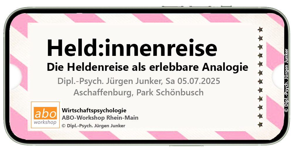 Heldenreise ABO-Workshop Wirtschaftspsychologie Rhein-Main - Held:innenreise als outdoor Analogie